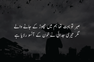 best urdu sad poetry