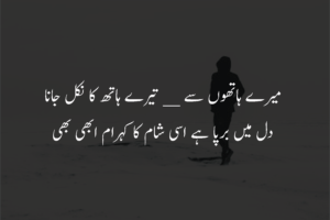 emotional sad poetry in urdu